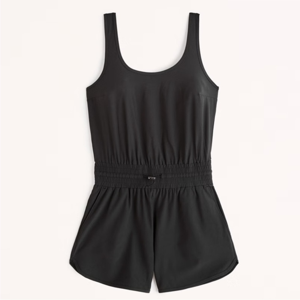 Abercrombie & Fitch Black Sleeveless Romper